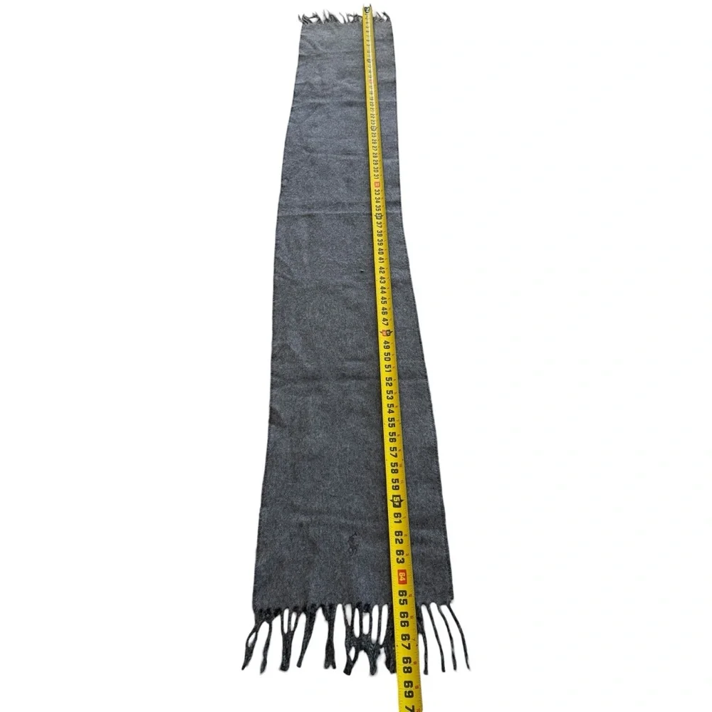 New Polo Ralph Lauren Virgin Wool Blend Scarf Italy Heritage Preppy Academia